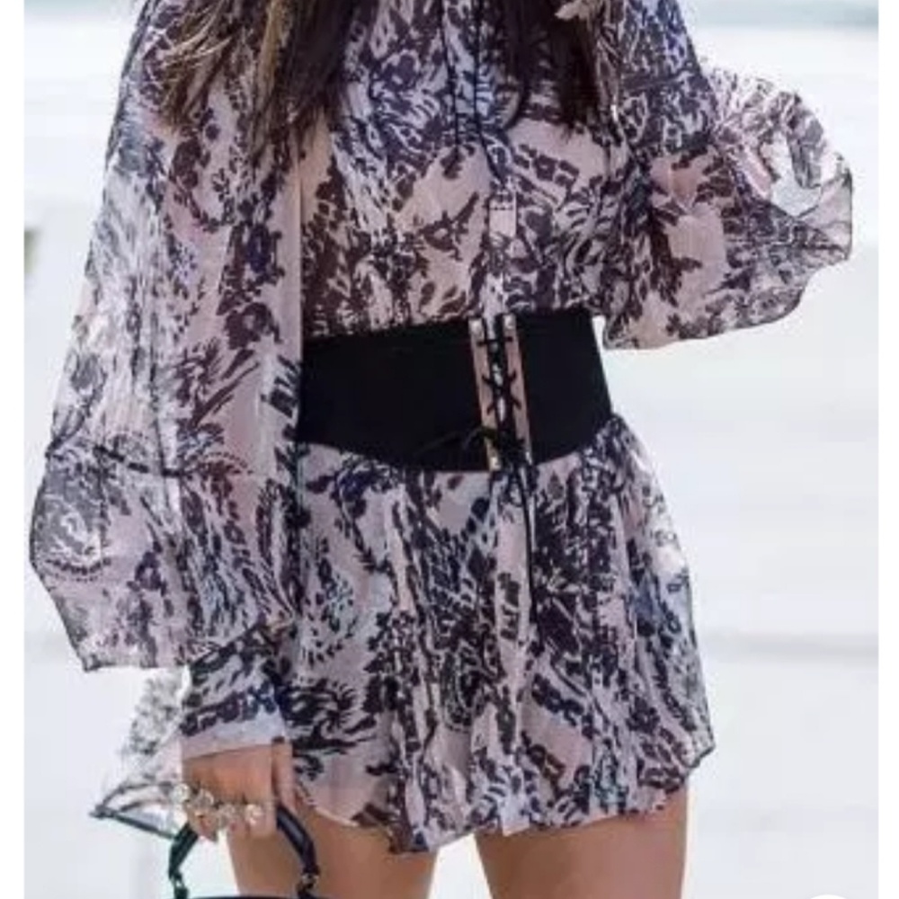 🍒NWT🍒 UO SATIN LACE UP CORSET BELT - Picture 6 of 8